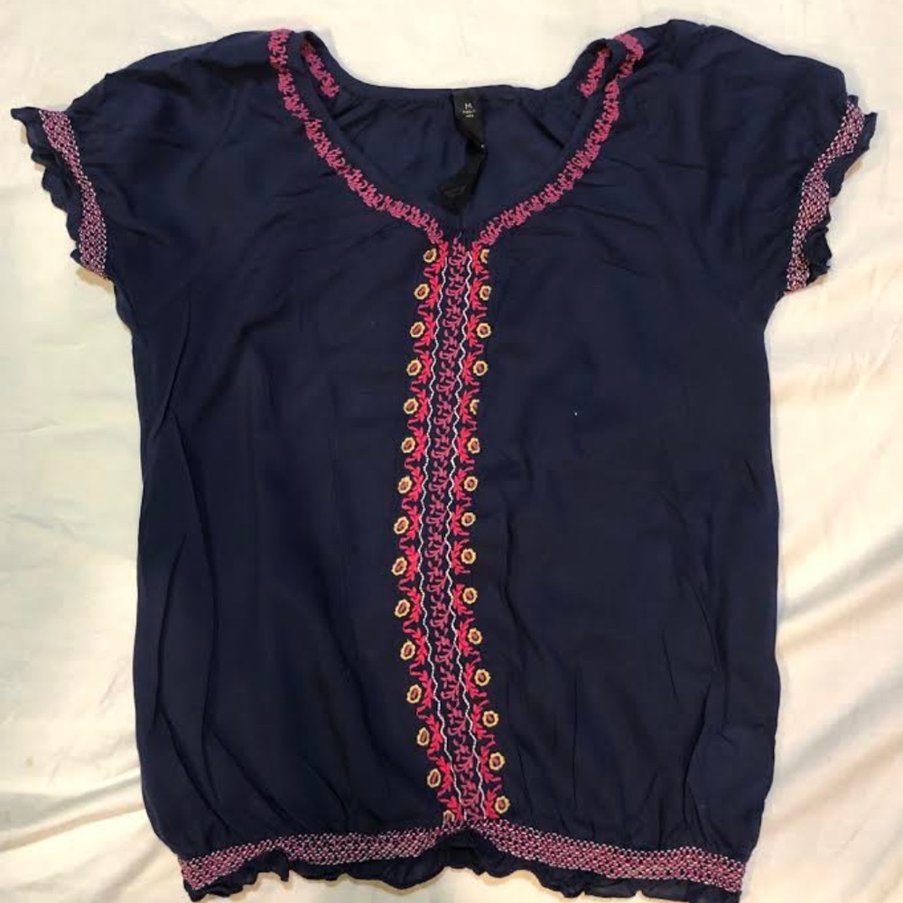Girl's Navy Blouse